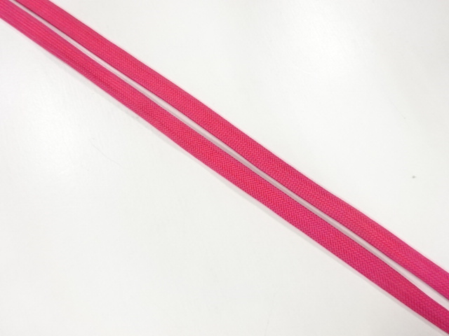 アンティーク　正絹　帯留め用手組三分紐